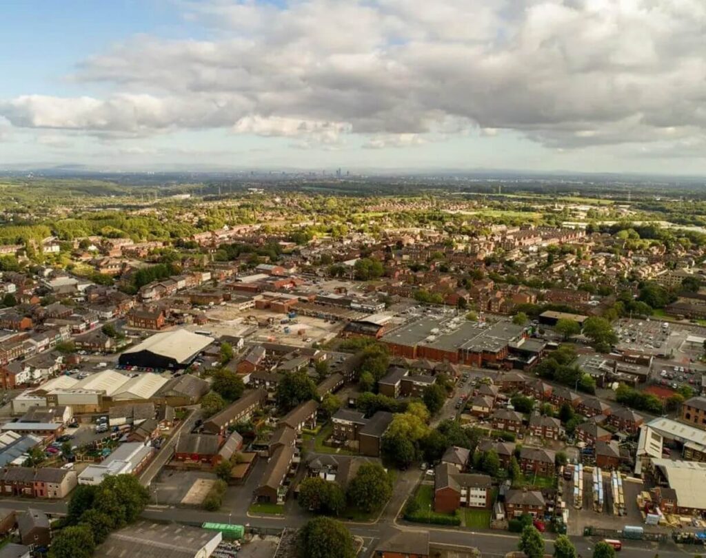 Farnworth aerial view